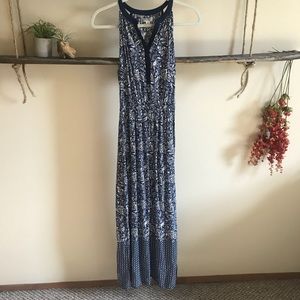 Blue and Boho Maxi Dress